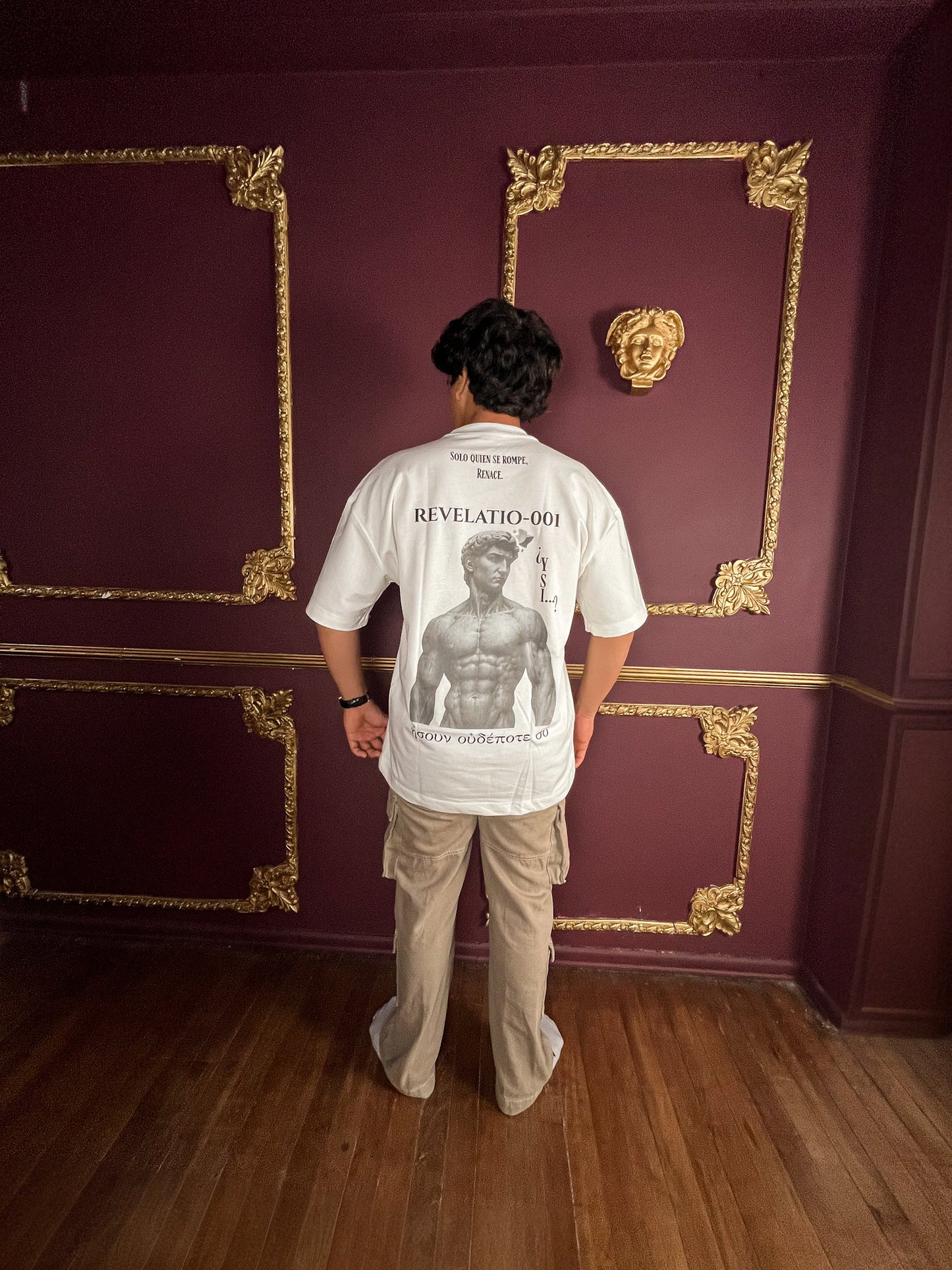 Camiseta Blanca — REVELATIO_001 (Oversize 250 GSM) (Rare 1-20)