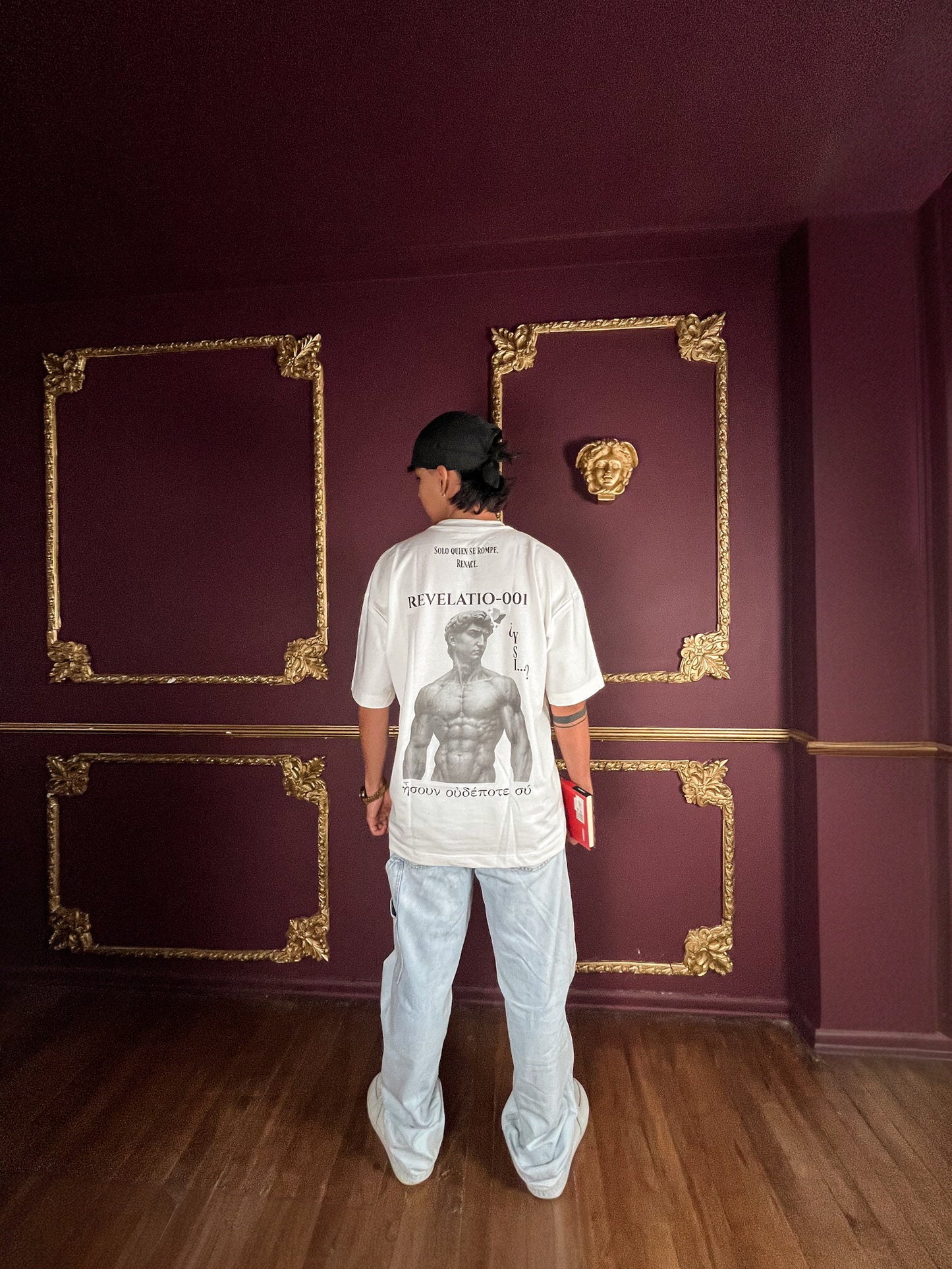 Camiseta Blanca — REVELATIO_001 (Oversize 250 GSM) (Rare 1-20)