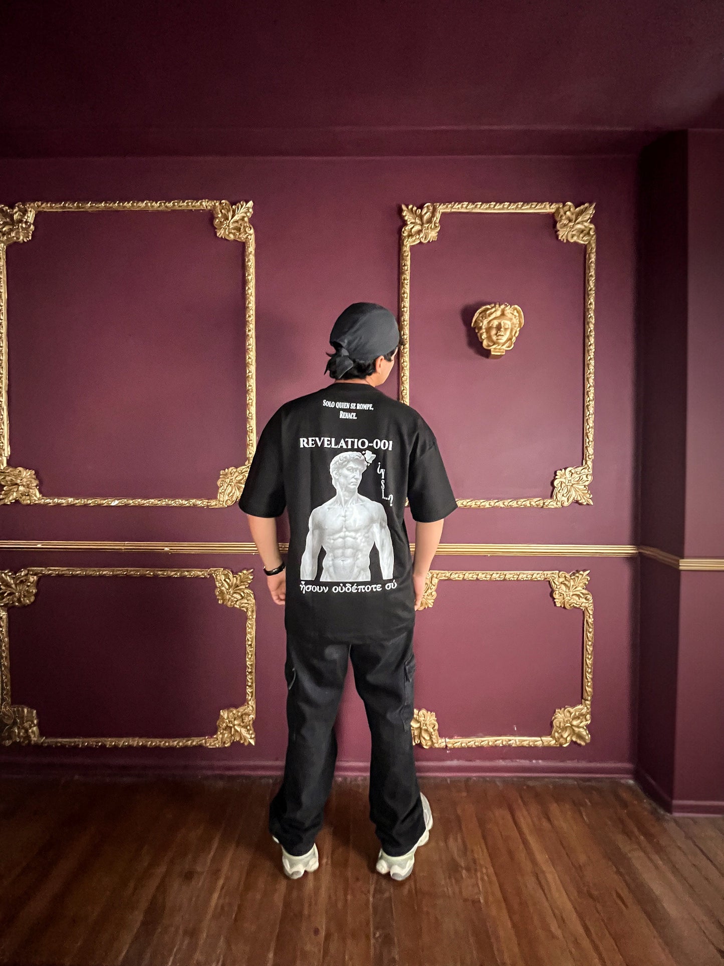 Camiseta Negra — REVELATIO_001 (Oversize 250 GSM) (Rare 1-20)