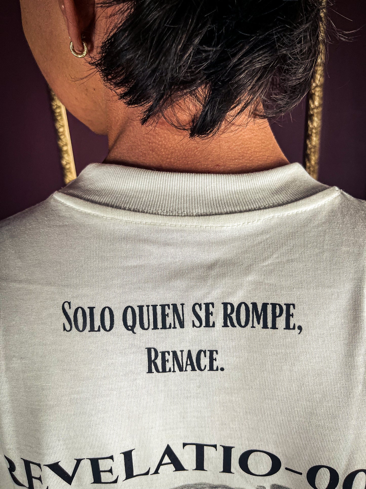 Camiseta Blanca — REVELATIO_001 (Oversize 250 GSM) (Rare 1-20)